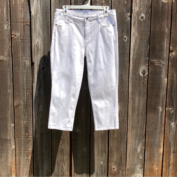 Great Northwest Indigo white crop pants size 10 - Picture 15 of 16
